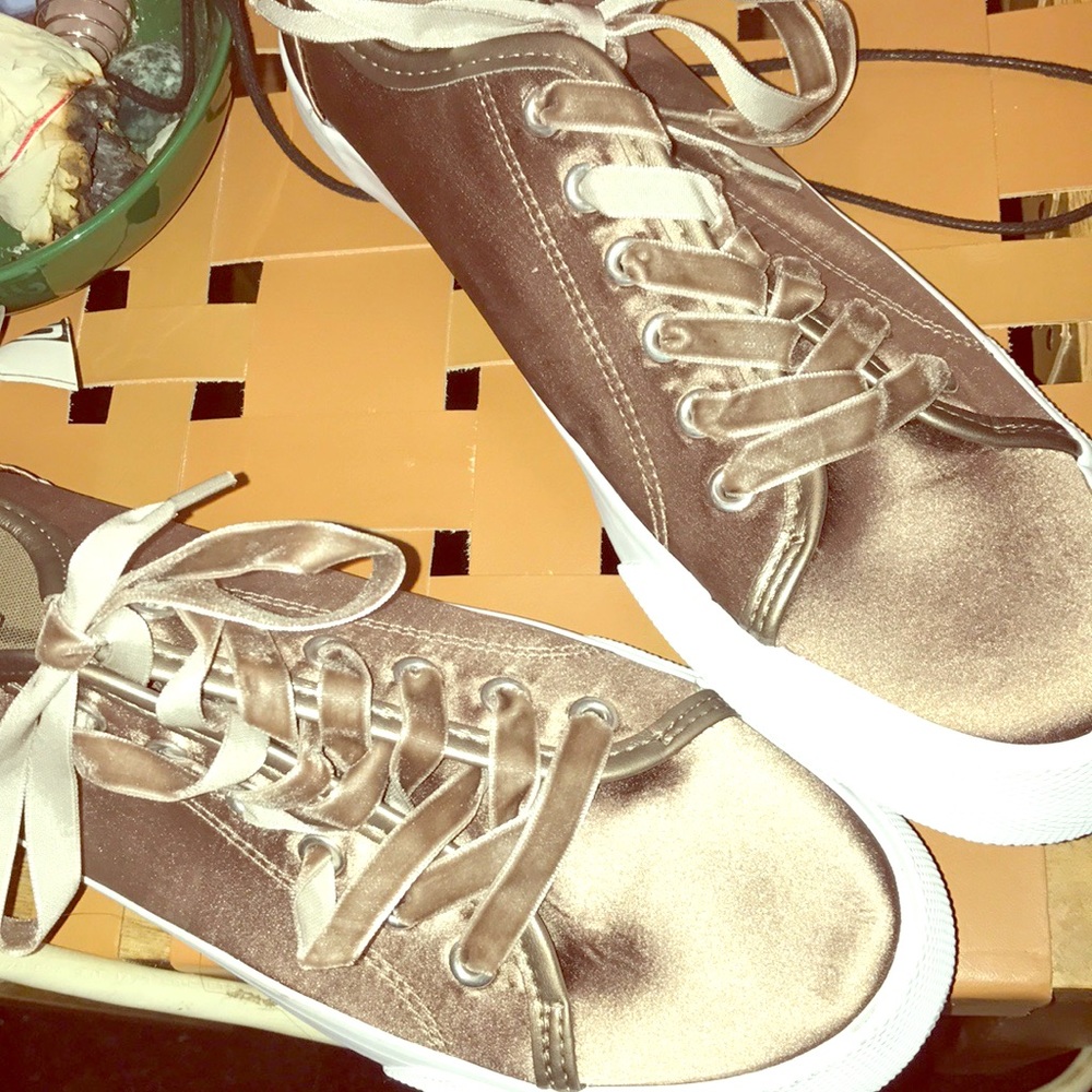 Velvety Grey Shoes